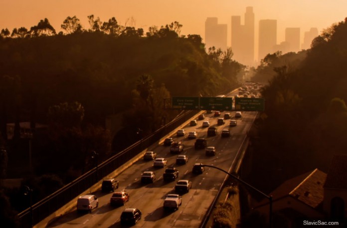 Traffic in Los Angeles, Ca