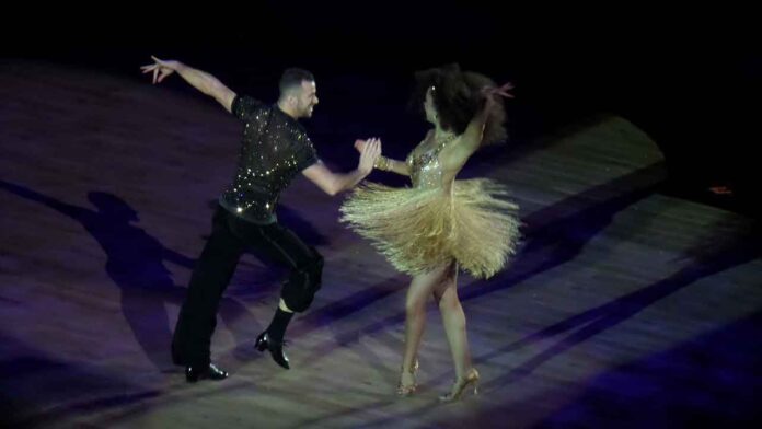 Natalie Gumede with Artem Chigvintsev