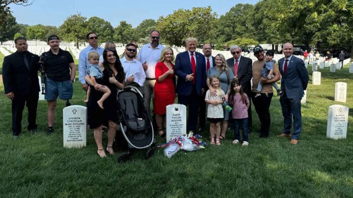 Donald Trump at Arlington National Cemetery