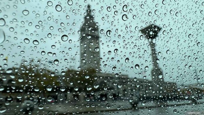 San Francisco during storm